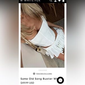 Bustier white top White Fox